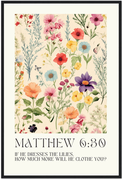 if he dresses the lilies with beauty and splendor verse Dresses the lilies Sticker