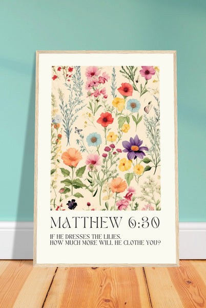 If He Dresses the Lilies –