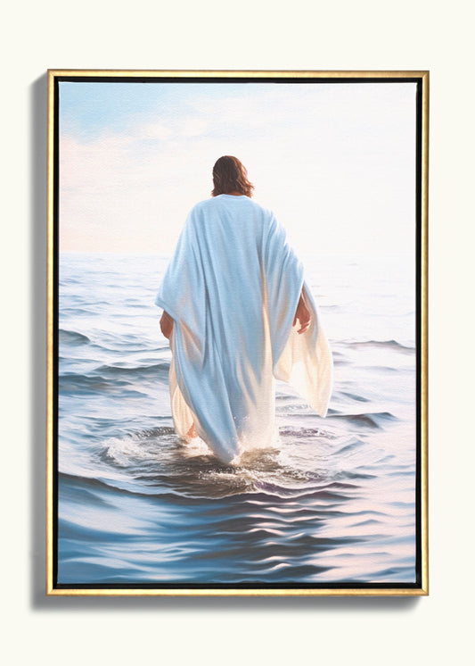 Framed Canvas | He Walked on Water