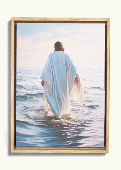 Framed Canvas | He Walked on Water